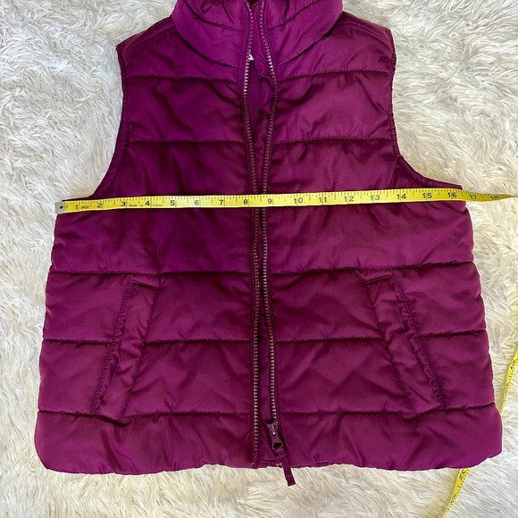 Girls Maroon Puffer Vest (Size: L 10/12) - The Children's Place - Picture 5 of 5